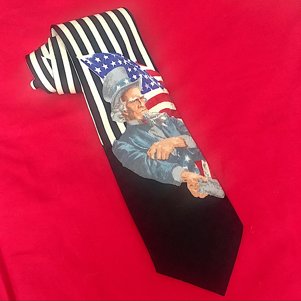 Men’s 4th of July Silk Necktie from Sharper Image